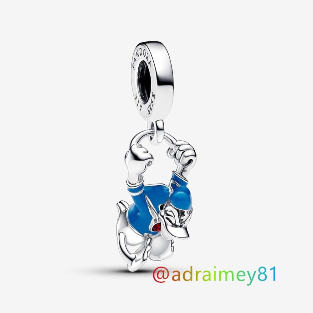 New Pandora Disney Donald Duck Dangle Charm